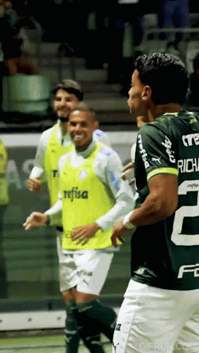 Soccer Player In Green Jersey Number 22 GIF