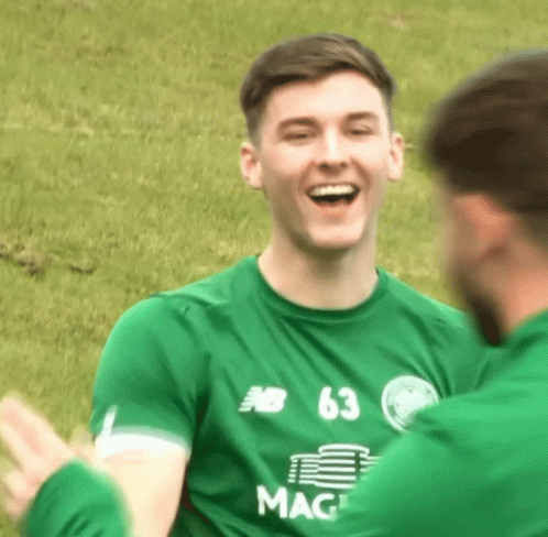 Soccer Player In Green Shirt Number 63 GIF