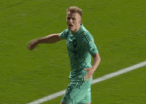 Soccer Player in Heritage Jersey