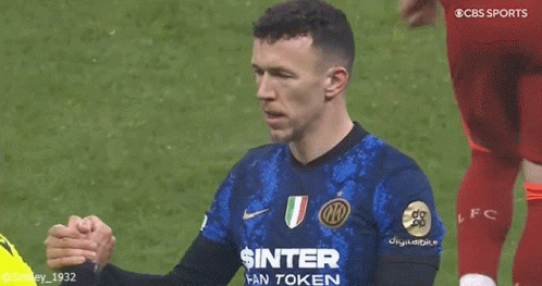Soccer Player in Inter Fan Token Shirt