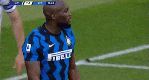 Soccer Player In Irelli Jersey GIF