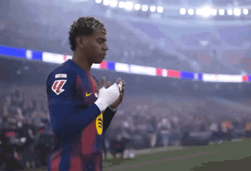 Soccer Player in Jersey With Letter U