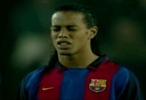 Soccer Player in Nike Jersey with FCB Logo