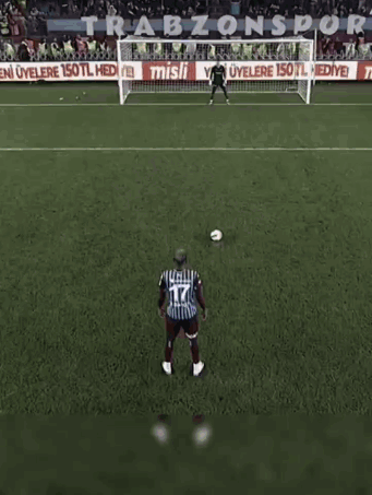 Soccer Player In Number 17 Jersey At Goal GIF