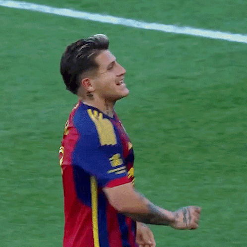 Soccer Player in Number 7 Jersey Running