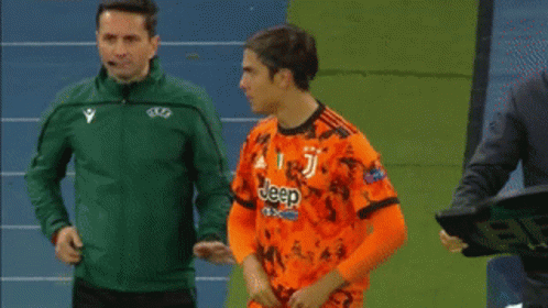Soccer Player In Orange Jersey GIF
