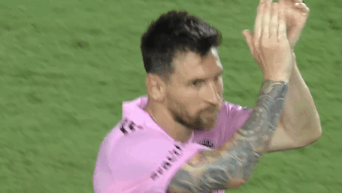 Soccer Player In Pink Shirt With XB70 GIF