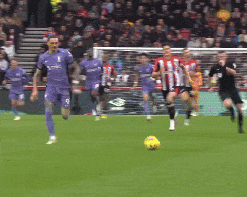 Soccer Player in Purple Jersey Number 9