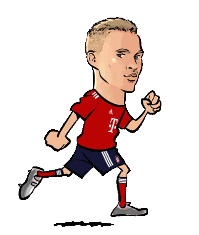 Soccer Player in Red Adidas Shirt