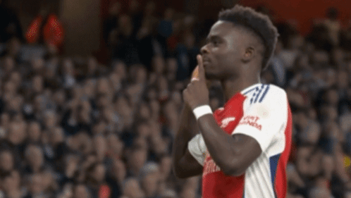 Soccer Player In Red And White Emirates Jersey GIF