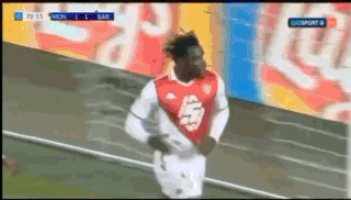 Soccer Player in Red and White Jersey