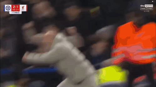 Soccer Player In Red Emirates Flyways Jersey GIF