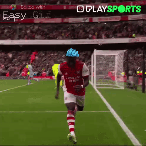 Soccer Player In Red Jersey Fly Emirates GIF
