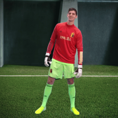 Soccer Player In Red Jersey GIF