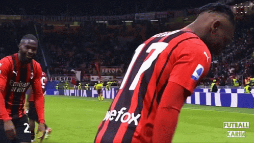 Soccer Player in Red Jersey Number 17