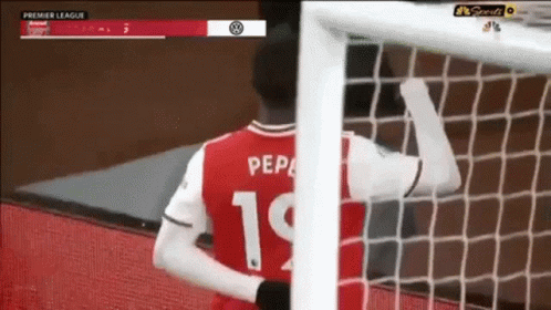 Soccer Player In Red Jersey Number 19 GIF