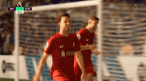 Soccer Player in Red Jersey Number 2