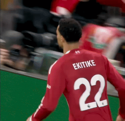 Soccer Player In Red Jersey Number 22 GIF
