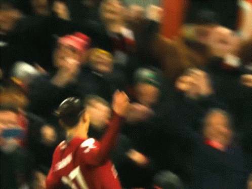 Soccer Player in Red Jersey Number 7