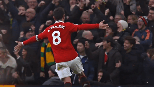 Soccer Player In Red Jersey Number 8 GIF