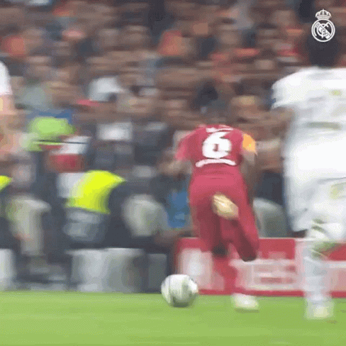 Soccer Player in Red Jersey Number 9