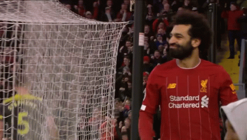 Soccer Player In Red Jersey Standard Chartered GIF