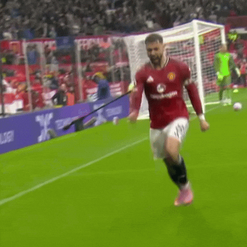 Soccer Player in Red Jersey United