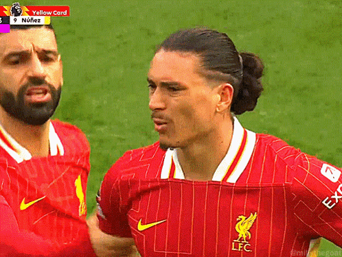 Soccer Player in Red Jersey With LFC