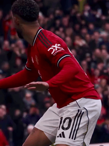 Soccer Player in Red Shirt Number 10