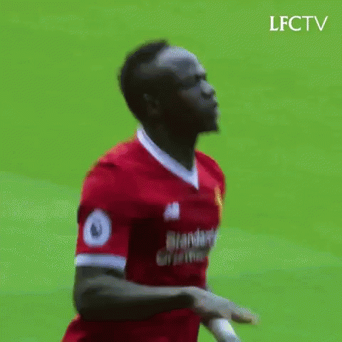 Soccer Player In Red Shirt Running GIF