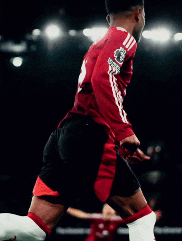 Soccer Player in Red Shirt Saying SNR