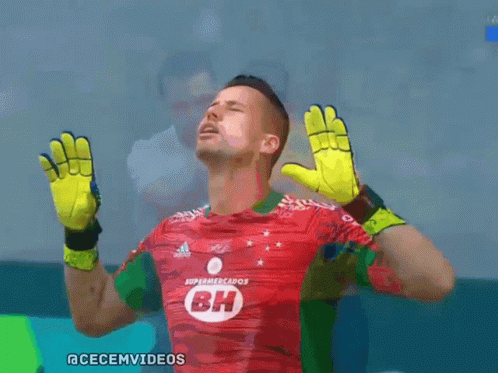 Soccer Player in Red Shirt With BH