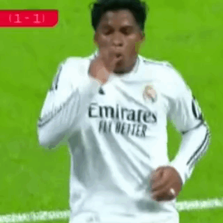 Soccer Player In White Emirates Fly Better Jersey Blowing Kiss GIF