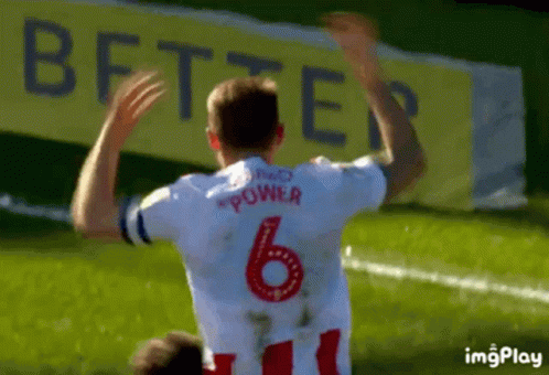 Soccer Player In White Jersey Number 6 GIF