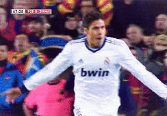 Soccer Player in White Jersey with Bwin