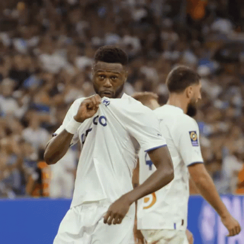 Soccer Player in White Shirt with CO