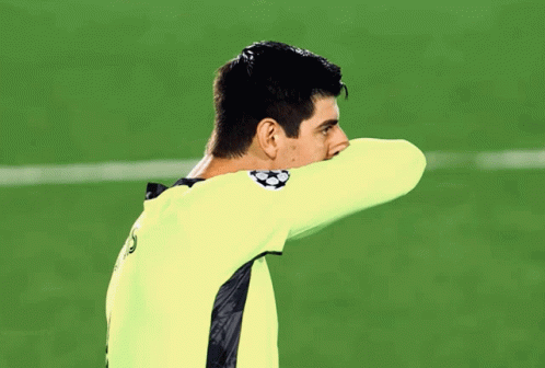 Soccer Player In Yellow Emirates Jersey GIF