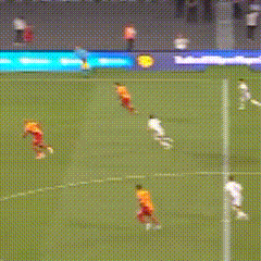 Soccer Player In Yellow Jersey Number 1 GIF