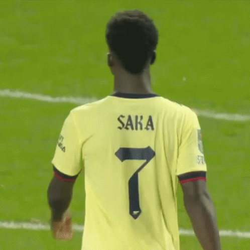 Soccer Player In Yellow Jersey Number 7 GIF