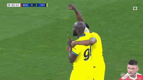 Soccer Player in Yellow Jersey Number 9