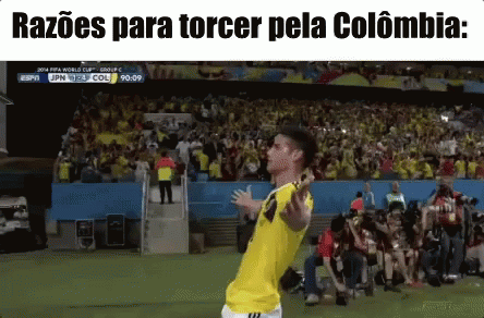 Soccer Player in Yellow Jersey Razões Para Torcer Pela Colombia