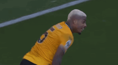 Soccer Player In Yellow Jersey Running GIF