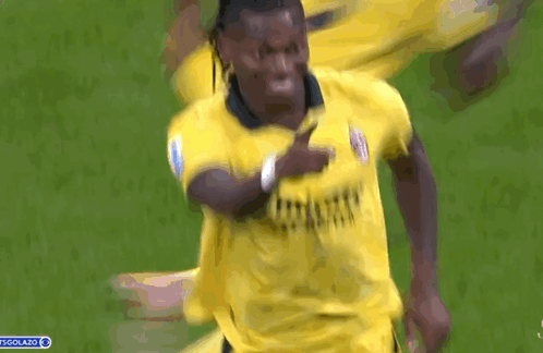 Soccer Player in Yellow Jersey Vitality