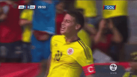 Soccer Player In Yellow Jersey With C Armband GIF