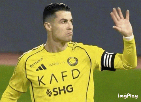 Soccer Player in Yellow Kafd Shg Jersey