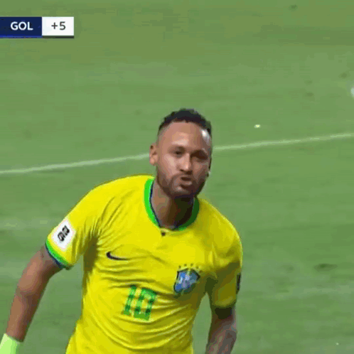 Soccer Player in Yellow Shirt Number 13