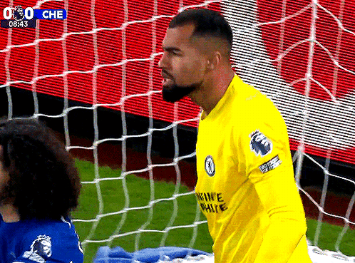 Soccer Player in Yellow Shirt Saying King