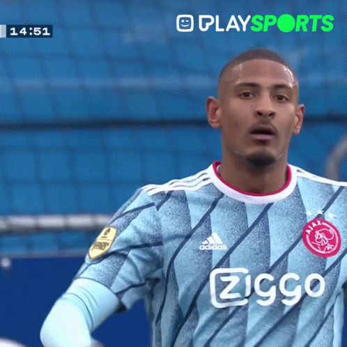 Soccer Player In Ziggo Shirt GIF