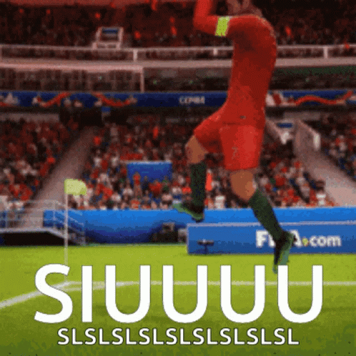 Soccer Player Jumping Siuuuu