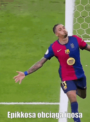 Soccer Player Jumping With Epikkosa Obciaga Igosa